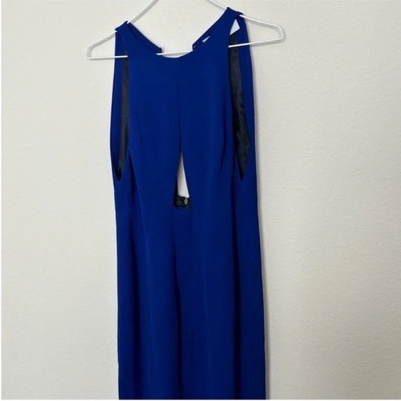 Galvan London Blue Formal Cutout Gown - Picture 6 of 14